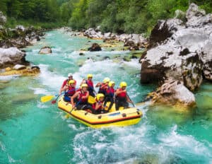 Rafting - Slovenien familie adventure ferie